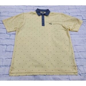 FootJoy MENS SIZE XL Golf Polo Shirt Yellow BAY HILL Arnold Palmer Stretch